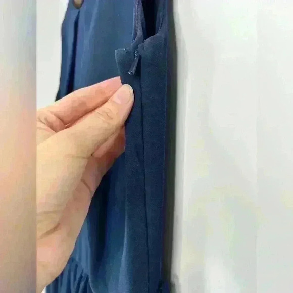 LOVE Womens Royal Blue Fit and Flare Holiday Party Dress Small Medium - Picture 7 of 15